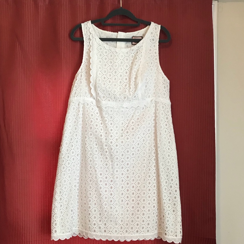 Juicy couture white eyelet dress